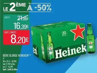 Match Bière Blonde Heineken offre