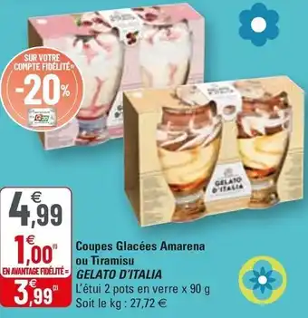 Coupes Glacées Amarena Ou Tiramisu