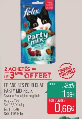 Match Friandises Pour Chat Party Mix Felix offre