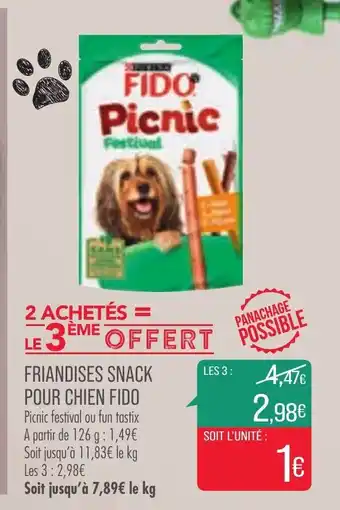 Match Friandises Snack Pour Chien Fido offre