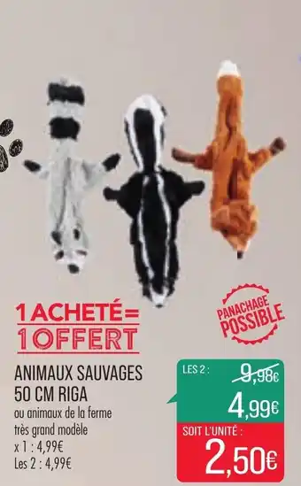 Match Animaux Sauvages 50CM Riga offre