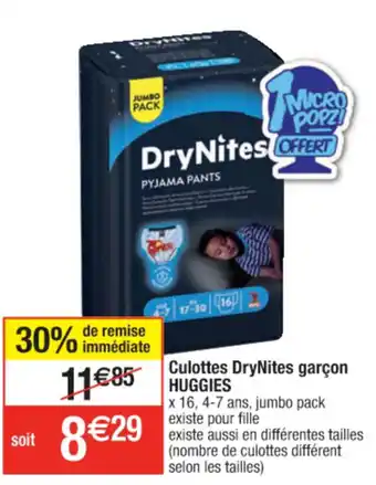 Culottes DryNites Garçon