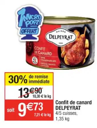 Cora x Carrefour Confit De Canard Delpeyrat offre