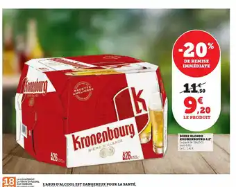 Super U Biere blonde kronenbourg 4.2° offre