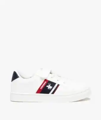 Gémo Baskets garçon unies style polo à scratch et lacets élastiques offre