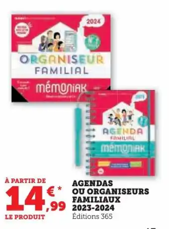 AGENDAS OU ORGANISEURS FAMILIAUX
