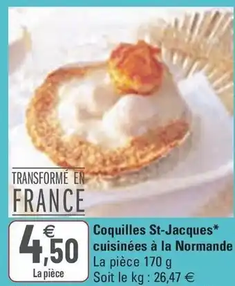 G20 Coquilles St-Jacques* offre