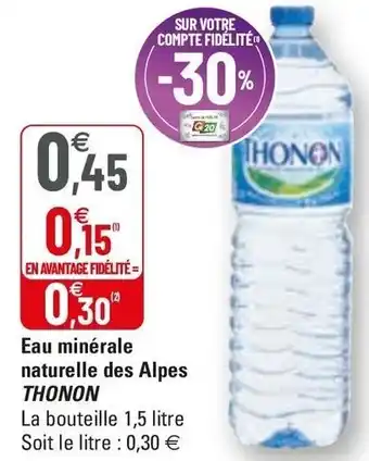 G20 Eau Minérale Naturelle Des Alpes offre