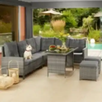 E.Leclerc Brico Tectake canapé de jardin barletta modulable offre