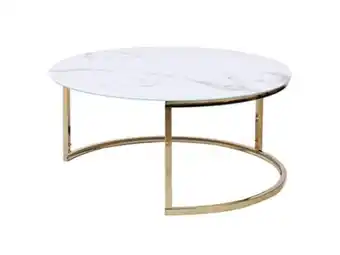 Basika Table basse ronde sunrise offre