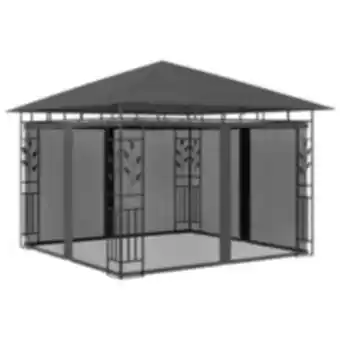 E.Leclerc Brico Vidaxl tonnelle avec moustiquaire et lumières led 3x3x2,73m anthracite offre