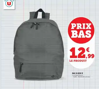 Hyper U SAC À DOS U offre