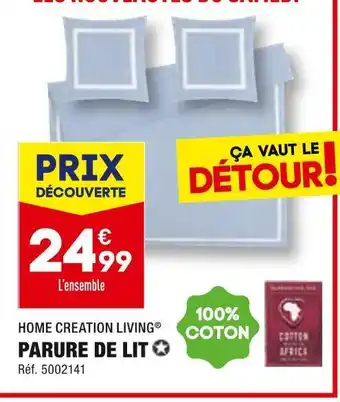 ALDI Home creation living parure de lit offre