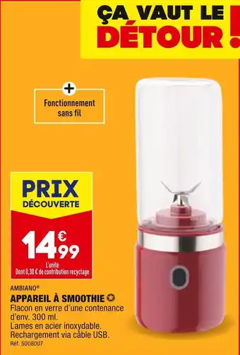 ALDI Ambiano appareil à smoothie offre