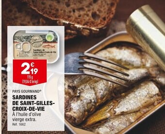 ALDI Pays gourmand sardines de saint-gilles- croix-de-vie offre