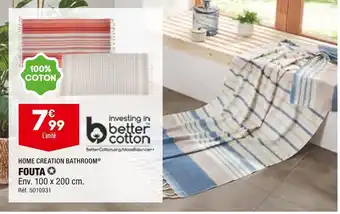 ALDI Home creation bathroom fouta offre
