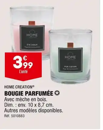 ALDI Home creation bougie parfumée offre