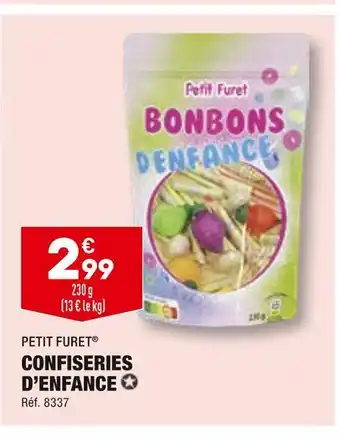 ALDI Petit furet confiseries d’enfance offre