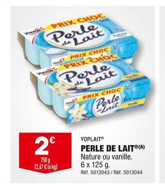 ALDI Yoplait perle de lait offre