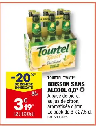 ALDI Tourtel twist boisson sans alcool 0,0° offre
