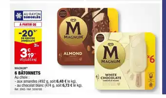 ALDI Magnum 6 bâtonnets offre