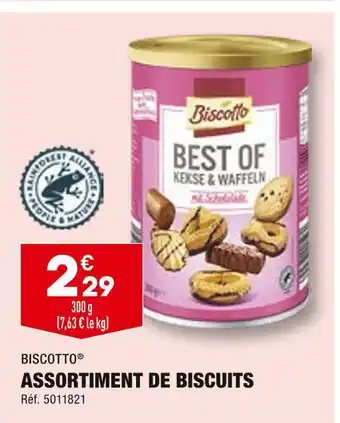 ALDI Biscotto assortiment de biscuits offre