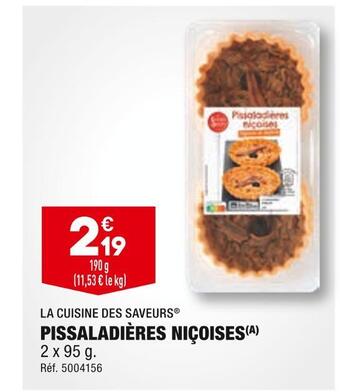 ALDI La cuisine des saveurs pissaladières niçoises offre