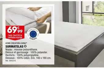 ALDI Home creation living surmatelas offre