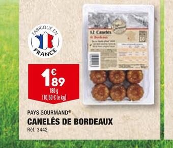 Pays gourmand canelés de bordeaux