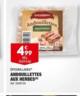 ALDI Épicurillades andouillettes aux herbes offre