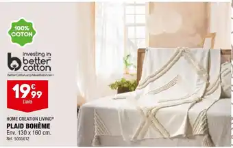 ALDI Home creation living plaid bohème offre