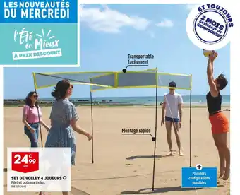 ALDI Set de volley 4 joueurs offre