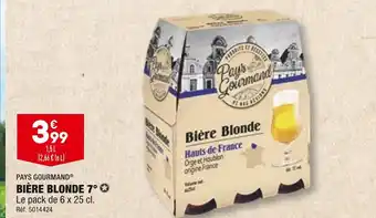 ALDI Pays gourmand bière blonde 7° offre