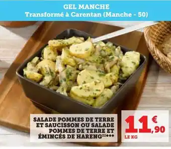 Super U Salade pommes de terre et saucisson ou salade pommes de terre et émincés de hareng offre