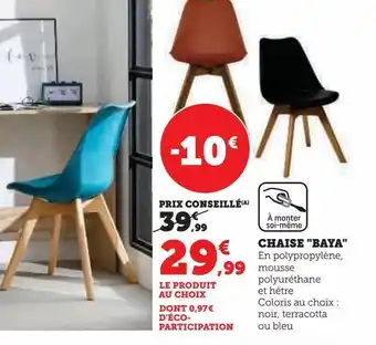 Hyper U Chaise baya offre