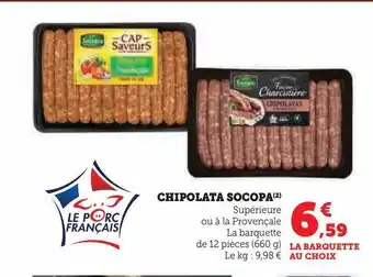 U Express Chipolata socopa offre