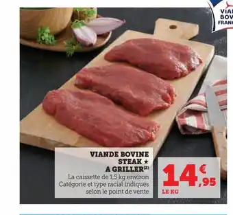 U Express Viande bovine steak a griller offre