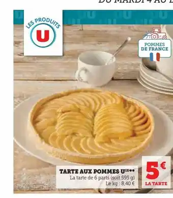U Express Tarte aux pommes u offre
