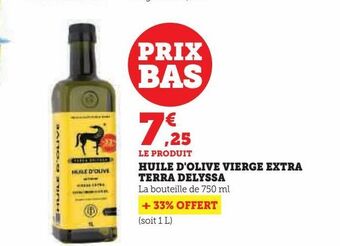 U Express Huile d'olive vierge extra terra delyssa offre