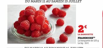 U Express Framboise offre