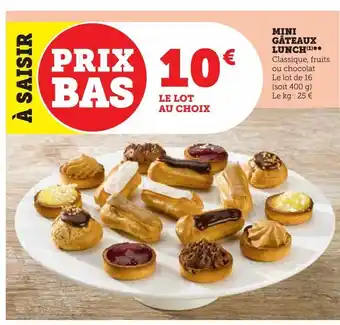 U Express Mini gâteaux lunch offre