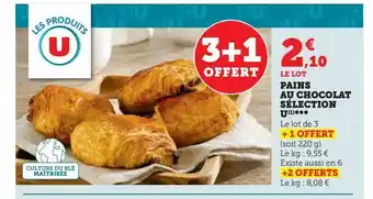 U Express Pains au chocolat sélection u offre