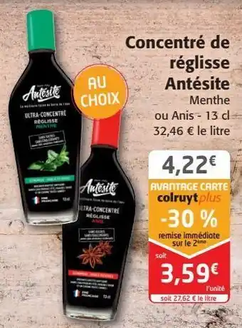 Colruyt Concentré de réglisse antésite offre