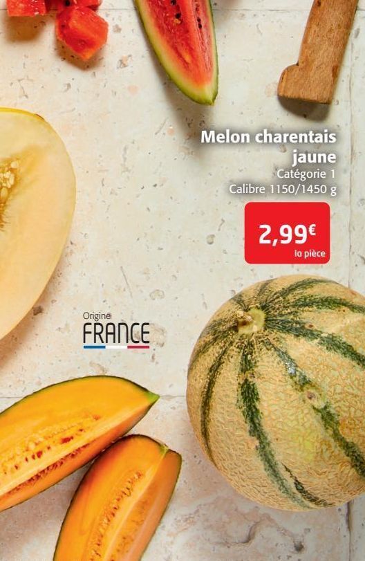 Promo Melon charentais jaune de cavaillon chez Colruyt