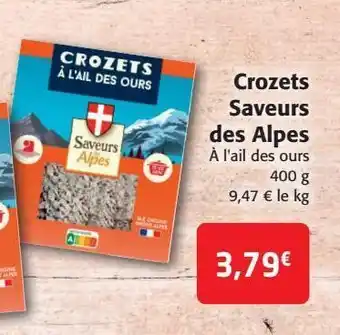 Crozets saveurs des alpes