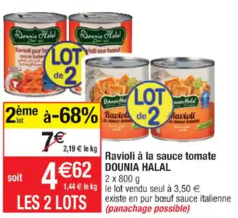 Cora x Carrefour Ravioli À La Sauce Tomate offre