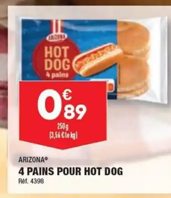ALDI 4 PAINS POUR HOT DOG offre
