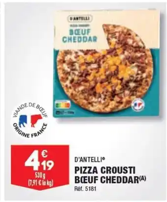 ALDI PIZZA CROUSTI offre