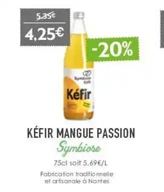 Naturalia Kéfir mangue passion symbiose offre