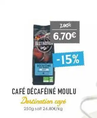 Naturalia Café decafeine moulu destination café offre
